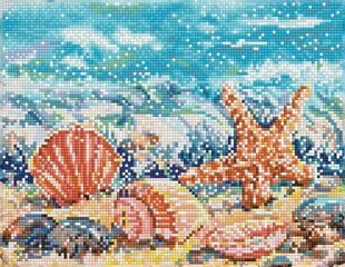 Алмазная мозаика Summertime beach 27х35 см цена и информация | Алмазная мозаика | kaup24.ee