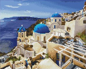 Teemantmosaiik Santorini blue 52x42 cm цена и информация | Алмазная мозаика | kaup24.ee