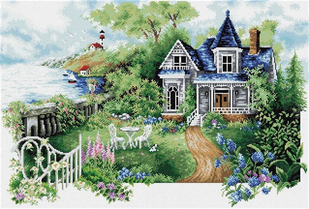 Teemantmosaiik Summer hideaway 61x90 cm цена и информация | Teemantmaalid, teemanttikandid | kaup24.ee