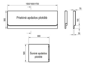 Esiviimistluspaneel Ravak Chrome 170 hind ja info | Lisatarvikud vannidele | kaup24.ee