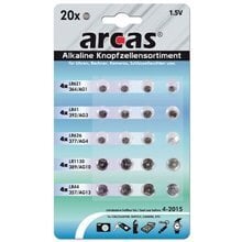Arcas AG Set patareid 4xAG1, 4xAG3, 4xAG4, 4xAG10, 4xAG13, 20 tk hind ja info | Patareid | kaup24.ee