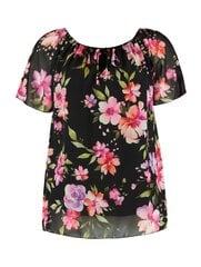 Женская блузка Hailys CARI0740*02, черная/розовая 4067218039129 цена и информация | Женские блузки, рубашки | kaup24.ee