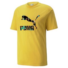 Puma meeste T-särk HC Graphic 533632*31, sinep 4064535463828 цена и информация | Мужские футболки | kaup24.ee