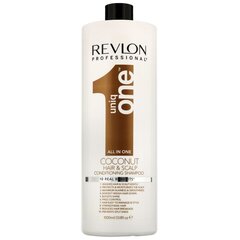 <p>Revlon Uniq One ​​Conditioning Coconut Shampoo — это шампунь для ухода за кожей, который мягко воздействует на волосы и кожу головы. Шампунь подходит для всех типов волос, легко смывается.</p>

<p>Преимущества шампуня:<br />
- Чистые и мягкие волосы, кожа головы.<br />
- Увлажняет кожу головы.<br />
- Придает волосам блеск и объем.</p>
 цена и информация | Шампуни | kaup24.ee