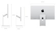 Apple Studio Display - Standard Glass - Tilt- and Height-Adjustable Stand - MK0Q3Z/A hind ja info | Monitorid | kaup24.ee