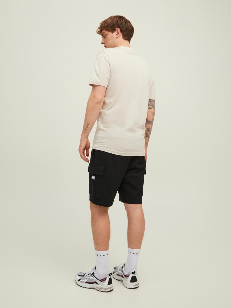 JACK & JONES meeste T-särk 12210420*01, beež/roheline 5715223256244 цена и информация | Meeste T-särgid | kaup24.ee