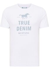 Mustang meeste T-särk 1012514*2045, valge 4058823030199 hind ja info | Meeste T-särgid | kaup24.ee