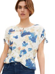 Женская блузка Tom Tailor 1031207*29525, белая/синяя 4065308467906 цена и информация | Женские блузки, рубашки | kaup24.ee