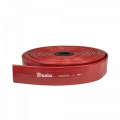 Плоский шланг для воды Bradas AGRO-FLAT PVC, W.P.6 / B.P.18 Bar, 4"- 50m, Red цена и информация | Оборудование для полива | kaup24.ee