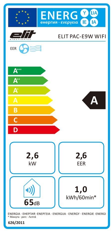 Konditsioneer Elit PAC-E9W WiFi цена и информация | Õhksoojuspumbad, konditsioneerid | kaup24.ee