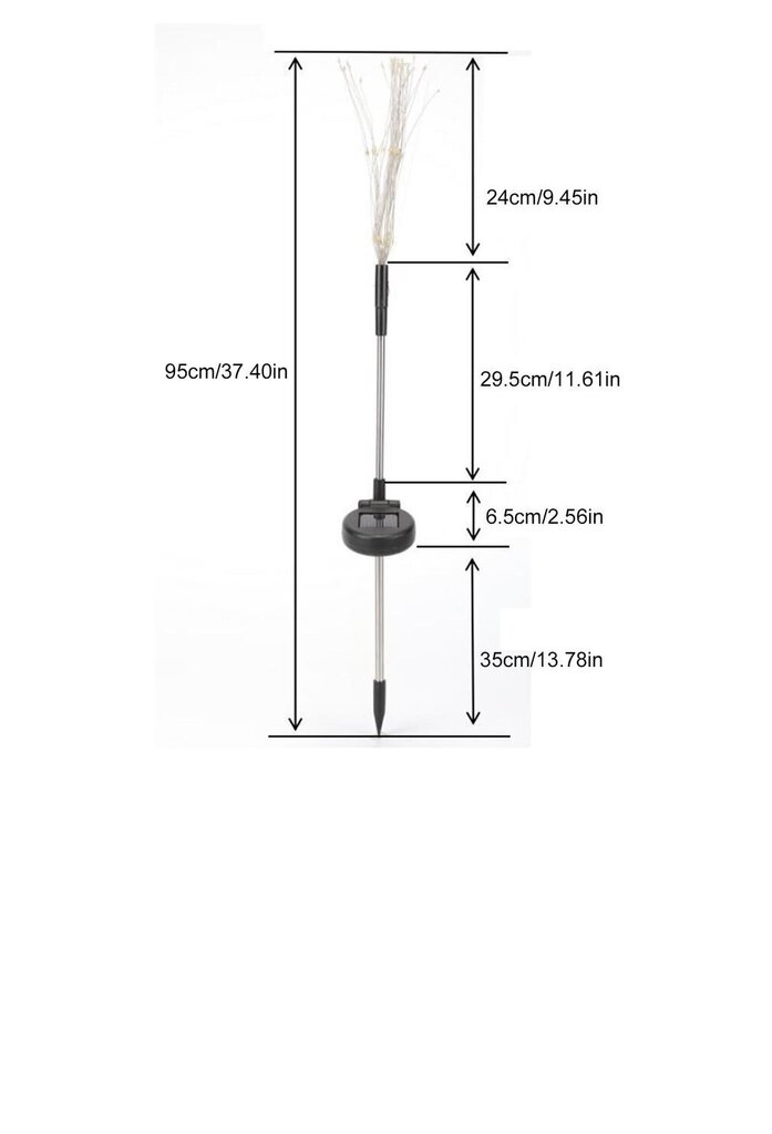 Õue valgusti äikeseenergial töötav, 150 Led, 1 tk hind ja info | Aia- ja õuevalgustid | kaup24.ee