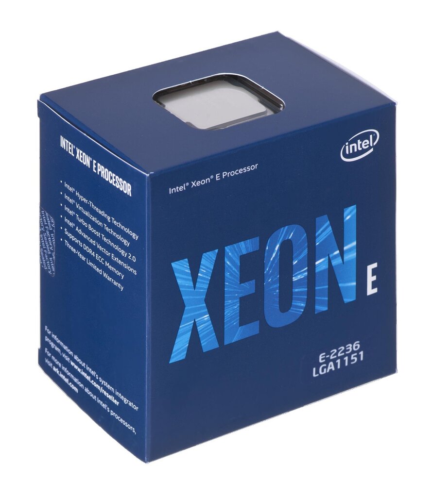 Intel XEON E-2236 BX80684E2236 999JMH hind ja info | Protsessorid (CPU) | kaup24.ee