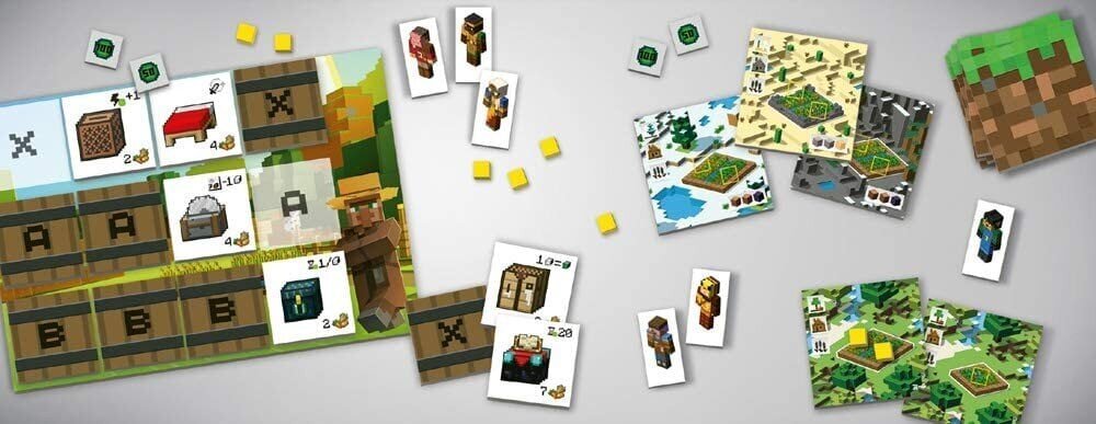 Lauamäng Ravensburger Minecraft Builders Biomes: Farmers Market Expansion, ENG hind ja info | Lauamängud ja mõistatused | kaup24.ee