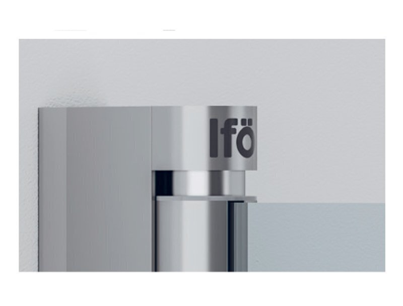 Poolringikujuline dušikabiin Ifö Space SBNK 90 Silver, läbipaistev klaas цена и информация | Dušikabiinid | kaup24.ee