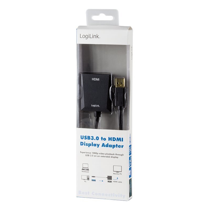 LogiLink - Adapter USB3.0 do HDMI цена и информация | USB jagajad, adapterid | kaup24.ee