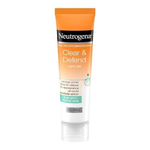 Näogeel akne vastu Neutrogena Clear &amp; Defend, 15ml hind ja info | Näokreemid | kaup24.ee