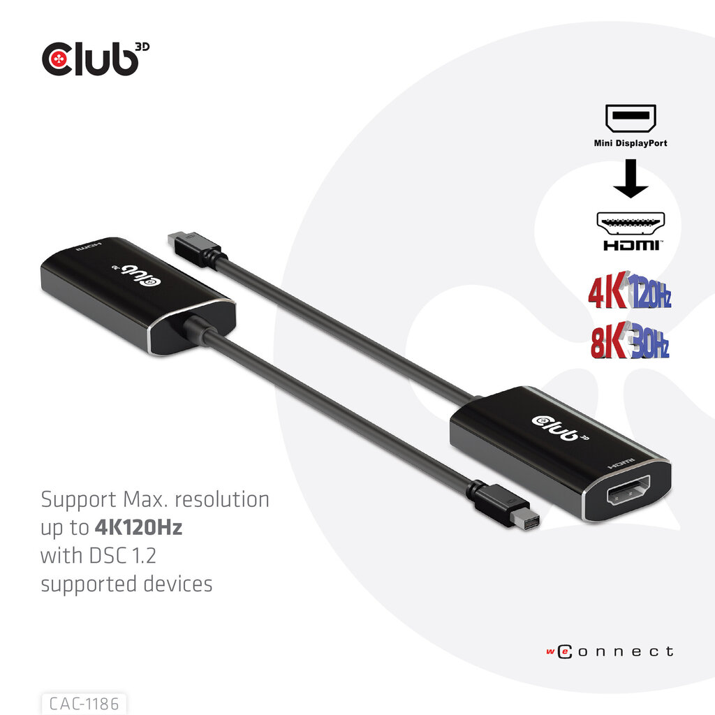 Club 3D CAC-1186 hind ja info | USB jagajad, adapterid | kaup24.ee