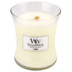 WoodWick ароматическая свеча Linen, 275 г цена и информация | Свечи, подсвечники | kaup24.ee