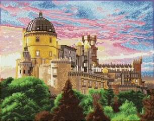 Алмазная мозаика Национальный дворец Pena Sintra Португалия 47x37 см цена и информация | Алмазная мозаика | kaup24.ee