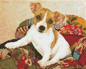 Teemantmosaiik Patchwork pup 40,50x50,50 cm hind ja info | Teemantmaalid, teemanttikandid | kaup24.ee