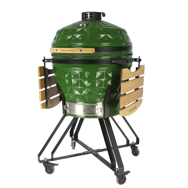 Grill Zyle Kamado, ZY24KSGRDISET, koos tarvikutega, 62 cm hind ja info | Grillid | kaup24.ee