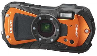 Veekindel kompaktkaamera Ricoh WG-80, oranž hind ja info | Ricoh Mobiiltelefonid, foto-, videokaamerad | kaup24.ee