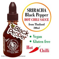 Острый соус Шрирача - Чили с черным перцем - Sriracha HOT Chilli sauce with Black Peper, Flying Goose Brand, 200мл цена и информация | Соусы | kaup24.ee