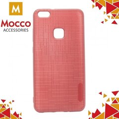 Mocco Cloth Back Case Silicone Case With Texture for Huawei P8 Lite / P9 Lite (2017) Red цена и информация | Чехлы для телефонов | kaup24.ee