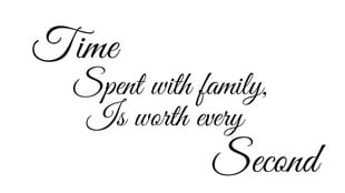 Интерьерная наклейка "Time with family" цена и информация | Декоративные наклейки | kaup24.ee