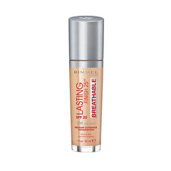 Jumestuskreem Rimmel 25HR Breathable SPF20 30 ml, 200 Soft Beige hind ja info | Jumestuskreemid, puudrid | kaup24.ee