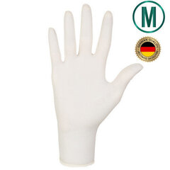 Латексные перчатки Nitras POLYMER SOFT белый, M размер 100 шт. (без порошка) цена и информация | Аптечки | kaup24.ee