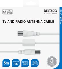 Deltaco AN-105-K, IEC, 5 m hind ja info | Kaablid ja juhtmed | kaup24.ee