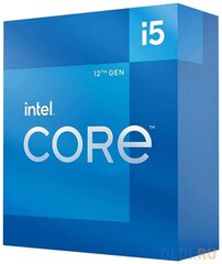 CPU|INTEL|Desktop|Core i5|i5-12500|Alder Lake|3000 MHz|Cores 6|18MB|Socket LGA1700|65 Watts|GPU UHD 770|BOX|BX8071512500SRL5V hind ja info | Protsessorid (CPU) | kaup24.ee