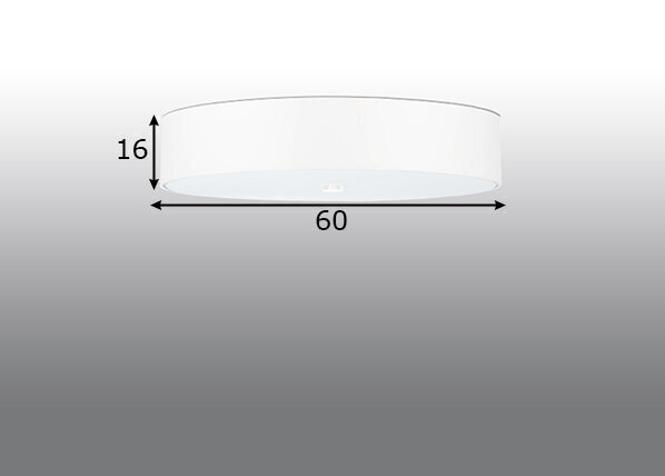 Sollux laevalgusti Skala, valge, 60 cm цена и информация | Laelambid | kaup24.ee