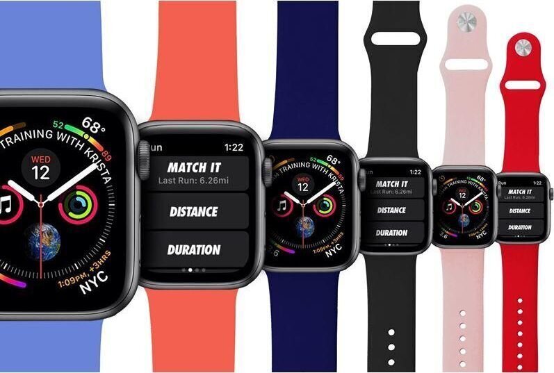 Nutikella rihm Puro Icon nutikellale Apple Watch Series 7/SE/6/5/4/3/2/1 hind ja info | Nutikellade ja nutivõrude tarvikud | kaup24.ee