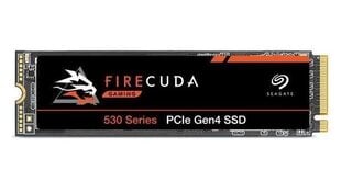 SSD Seagate Firecuda 530 M.2 4TB PCIe Gen4x4 2280 hind ja info | Sisemised kõvakettad (HDD, SSD, Hybrid) | kaup24.ee