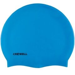Силиконовая шапочка для купания Crowell Mono Breeze col.2 Синий цена и информация | Шапки для плавания | kaup24.ee