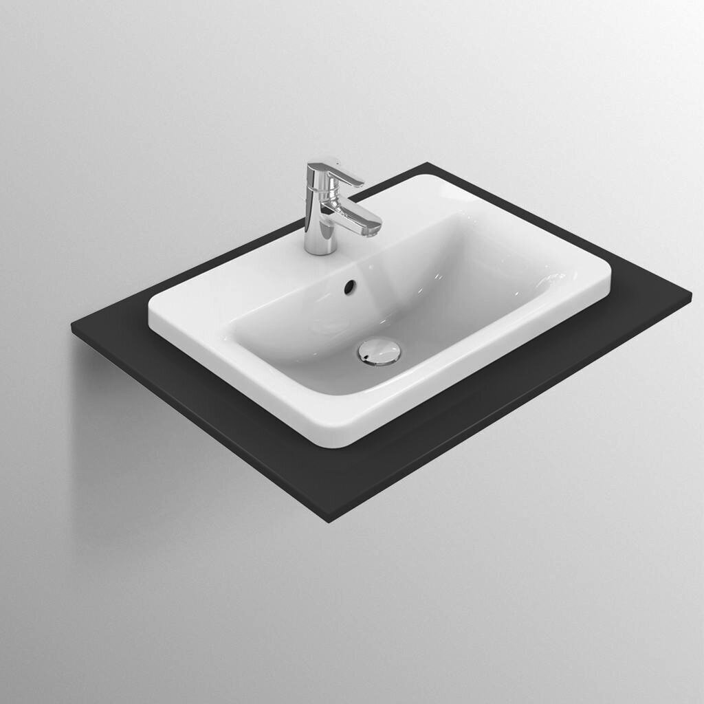 Süvistatav kraanikauss Ideal Standard Connect, 50 x 39 cm, valge E504301 hind ja info | Kraanikausid, valamud | kaup24.ee