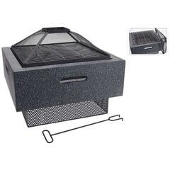 ProGarden tulease grillrestiga kandiline, tumehall, 52,5x52,5x18,5 cm hind ja info | Lõkkealused | kaup24.ee