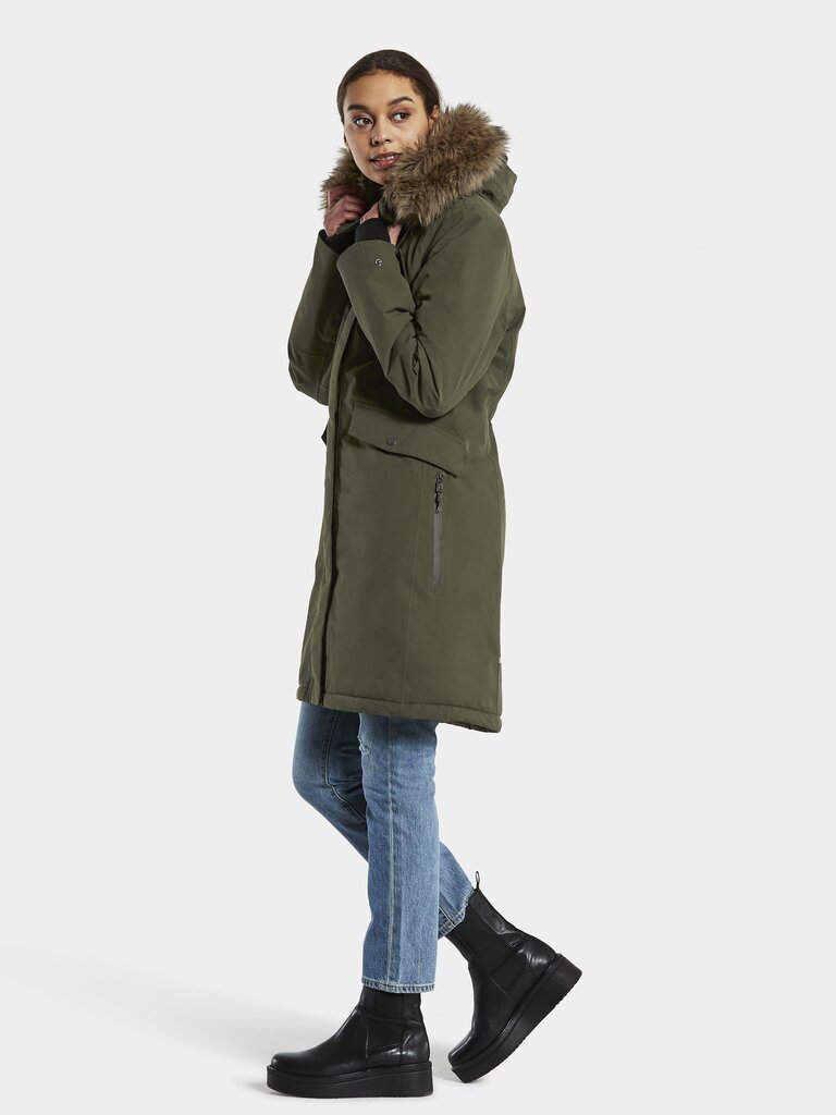 Didriksons naiste parka Erika 180g 503816*300, oliiv 7332627972723 цена и информация | Naiste joped ja parkad | kaup24.ee