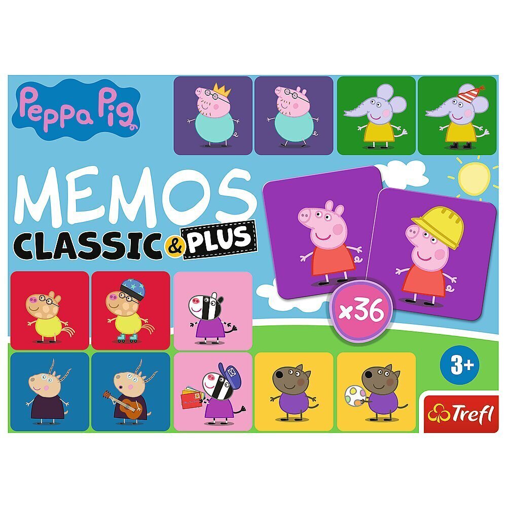 Mälu (memo) kaardid Trefl Peppa Pig (Peppa Pig) hind ja info | Lauamängud ja mõistatused | kaup24.ee