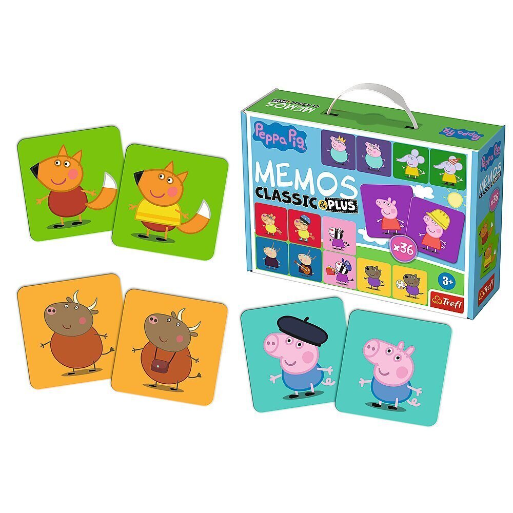 Mälu (memo) kaardid Trefl Peppa Pig (Peppa Pig) цена и информация | Lauamängud ja mõistatused | kaup24.ee