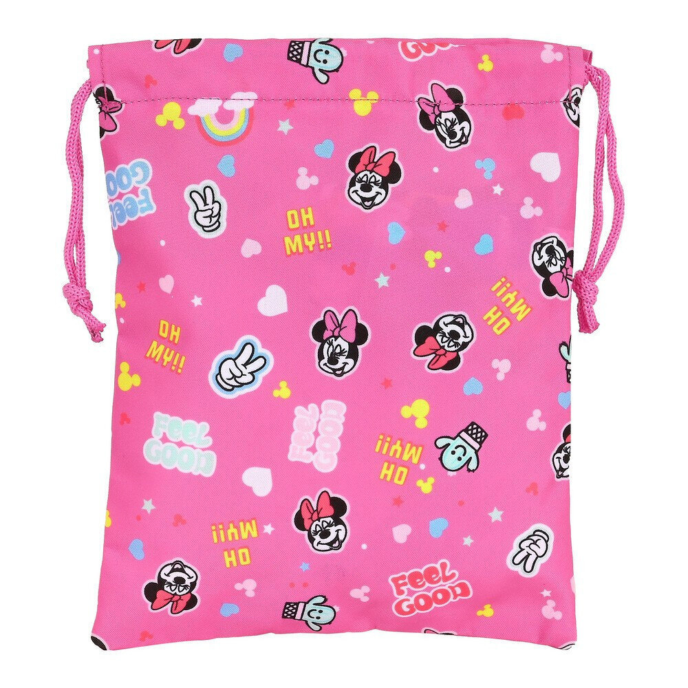 Lõunasöögikarp Minnie Mouse Lucky Roosa (20 x 25 x 2 cm) цена и информация | Toidu säilitusnõud | kaup24.ee