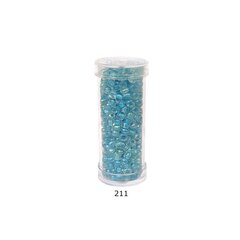 Klaasist ümmargused toruhelmed 6/0 RainBow® plasttorus 25 g, värv 211 hind ja info | Ehete valmistamine, helmestamine | kaup24.ee