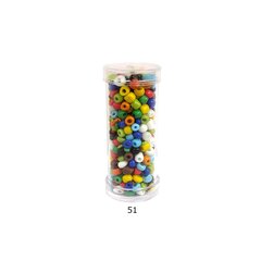 Klaasist ümmargused toruhelmed 6/0 RainBow® plasttorus 25 g, värv 51 hind ja info | Ehete valmistamine, helmestamine | kaup24.ee