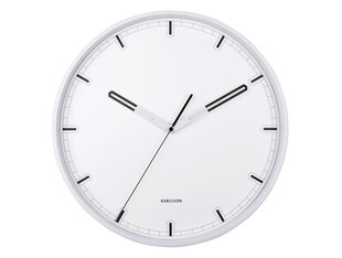 Настенные часы - Погружные, белые, 40 см цена и информация | Часы | kaup24.ee