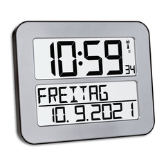 Цифровые радиочасы TFA Timeline Max 60.4512, серебро цена и информация | Часы | kaup24.ee