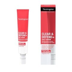 Igapäevane seerum NEUTROGENA Clear & Defend + Daily, 30 ml. hind ja info | Näoõlid, seerumid | kaup24.ee