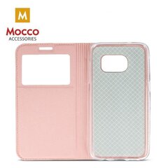 Mocco Smart Look Magnet Book Case With Window For Apple iPhone X Rose Gold hind ja info | Telefoni kaaned, ümbrised | kaup24.ee