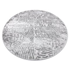 Современный круглый ковёр Mefe 8725, серый цена и информация | Ковры | kaup24.ee
